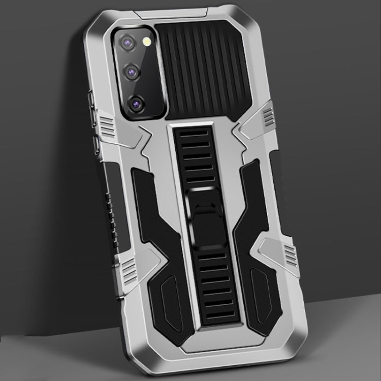 For Samsung Galaxy A51 / Galaxy A31 Vanguard Warrior All Inclusive Double-color Shockproof TPU + PC Protective Case with Holder