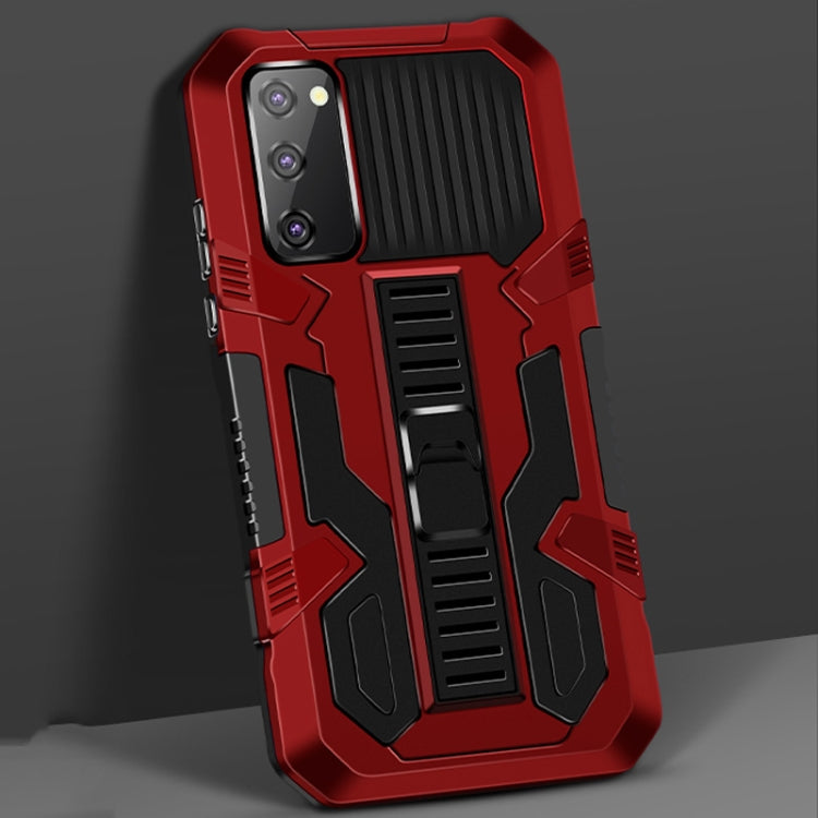 For Samsung Galaxy A51 / Galaxy A31 Vanguard Warrior All Inclusive Double-color Shockproof TPU + PC Protective Case with Holder