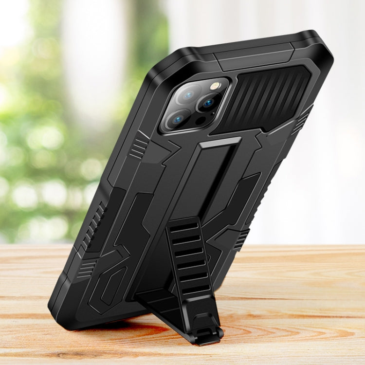 For iPhone SE 2022 / SE 2020 / 8 / 7 Vanguard Warrior All Inclusive Double-color Shockproof TPU + PC Protective Case with Holder