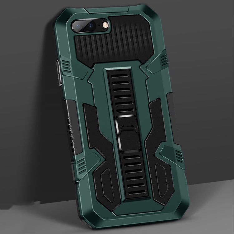 For iPhone SE 2022 / SE 2020 / 8 / 7 Vanguard Warrior All Inclusive Double-color Shockproof TPU + PC Protective Case with Holder