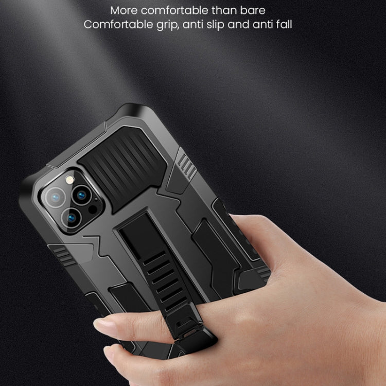 For iPhone SE 2022 / SE 2020 / 8 / 7 Vanguard Warrior All Inclusive Double-color Shockproof TPU + PC Protective Case with Holder