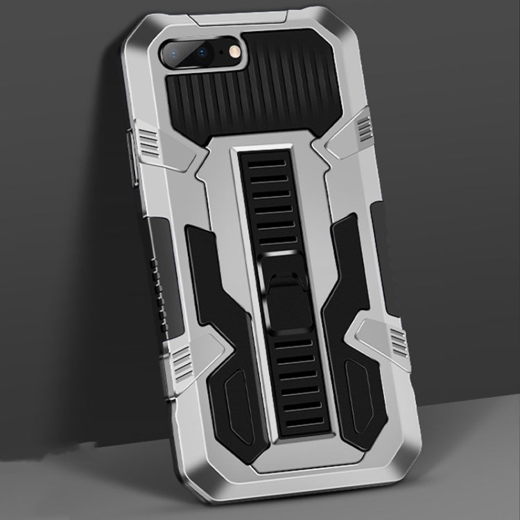 For iPhone SE 2022 / SE 2020 / 8 / 7 Vanguard Warrior All Inclusive Double-color Shockproof TPU + PC Protective Case with Holder