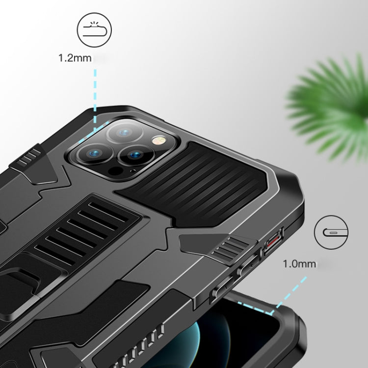 For iPhone SE 2022 / SE 2020 / 8 / 7 Vanguard Warrior All Inclusive Double-color Shockproof TPU + PC Protective Case with Holder