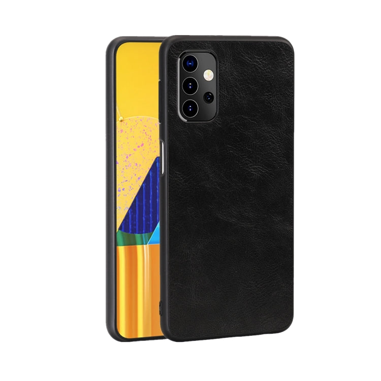 For Samsung Galaxy A32 5G Crazy Horse Textured Calfskin PU + PC + TPU Case
