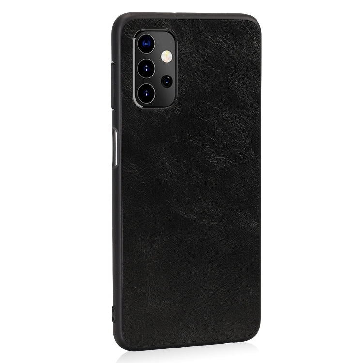For Samsung Galaxy A32 5G Crazy Horse Textured Calfskin PU + PC + TPU Case