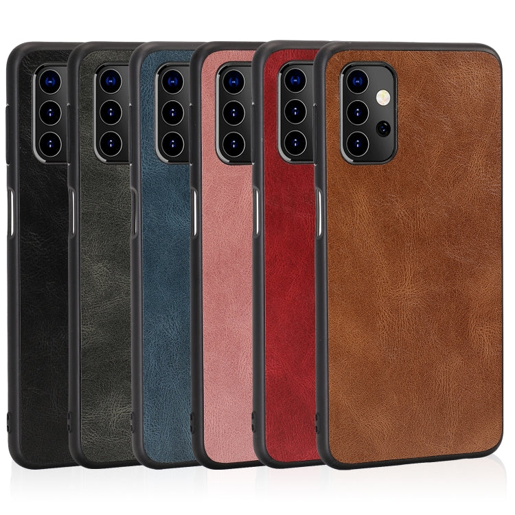 For Samsung Galaxy A32 5G Crazy Horse Textured Calfskin PU + PC + TPU Case