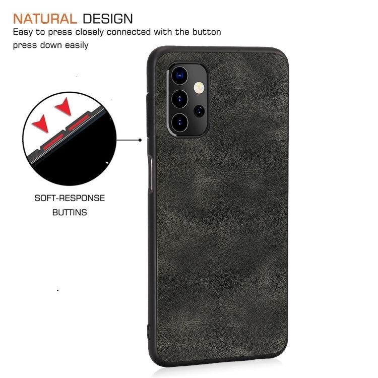 For Samsung Galaxy A32 5G Crazy Horse Textured Calfskin PU + PC + TPU Case