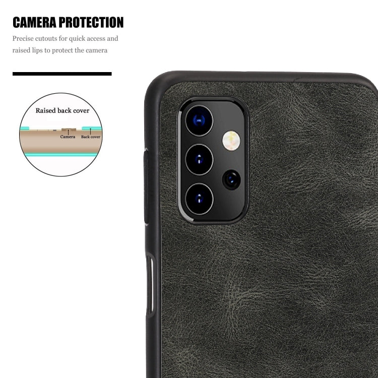 For Samsung Galaxy A32 5G Crazy Horse Textured Calfskin PU + PC + TPU Case