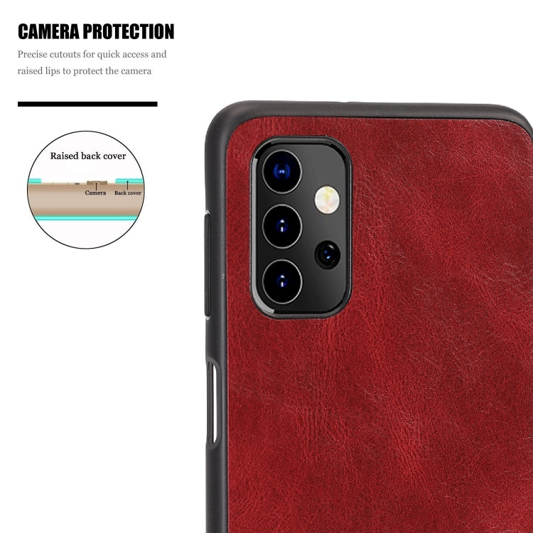 For Samsung Galaxy A32 5G Crazy Horse Textured Calfskin PU + PC + TPU Case