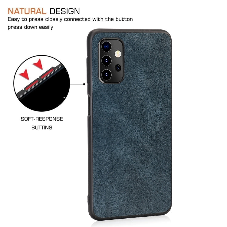 For Samsung Galaxy A32 5G Crazy Horse Textured Calfskin PU + PC + TPU Case