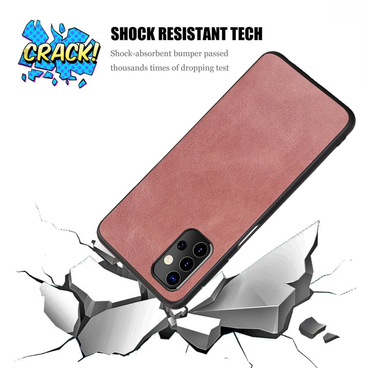 For Samsung Galaxy A32 5G Crazy Horse Textured Calfskin PU + PC + TPU Case