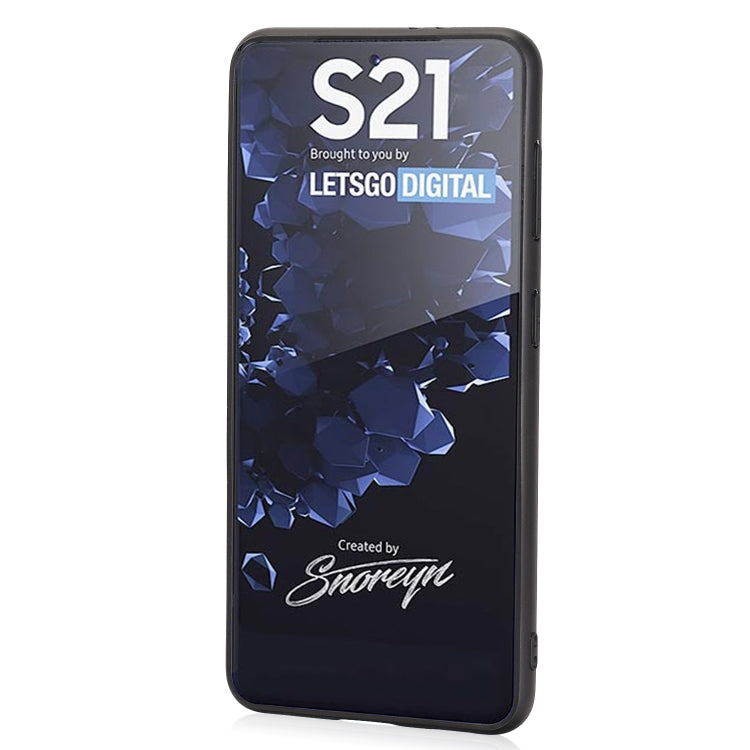 For Samsung Galaxy S21 5G Crazy Horse Textured Calfskin PU + PC + TPU Case