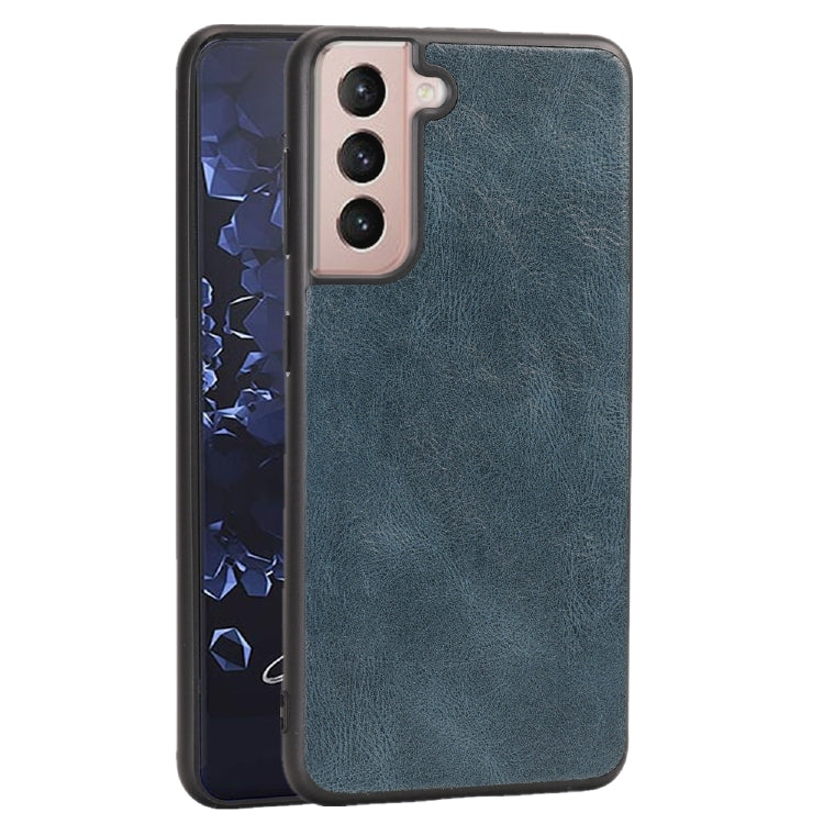 For Samsung Galaxy S21+ 5G Crazy Horse Textured Calfskin PU + PC + TPU Case