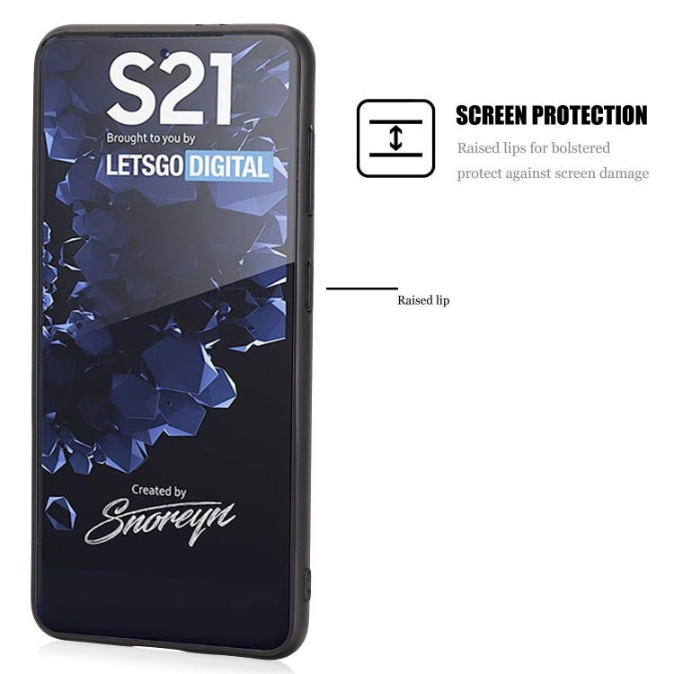 For Samsung Galaxy S21+ 5G Crazy Horse Textured Calfskin PU + PC + TPU Case