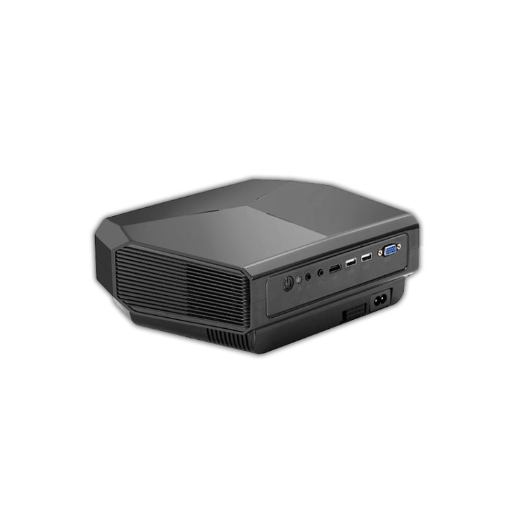 TRANSJEE A4300 1280x720P 3200 ANSI Lumens Portable Home Theater LED HD Digital Projector, Plug Type: EU Plug(Black)