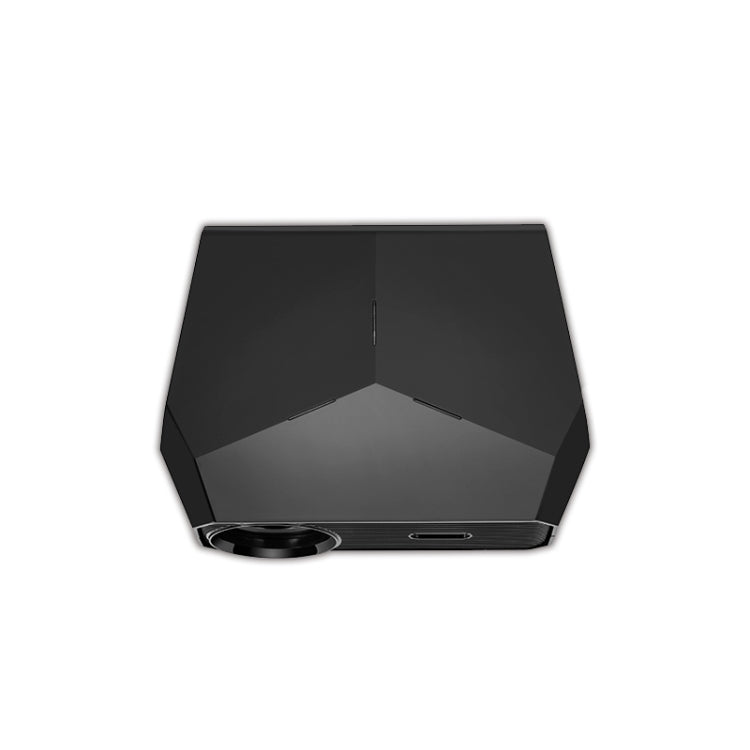 TRANSJEE A4300 1280x720P 3200 ANSI Lumens Portable Home Theater LED HD Digital Projector, Plug Type: EU Plug(Black)