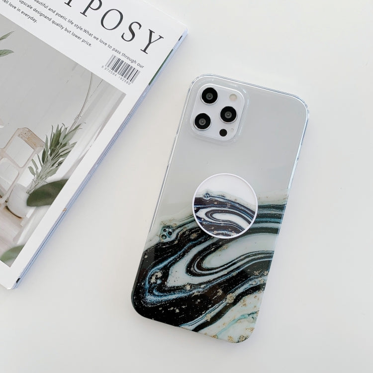 For iPhone 11 Pro Marble Pattern Protective Case with Holder