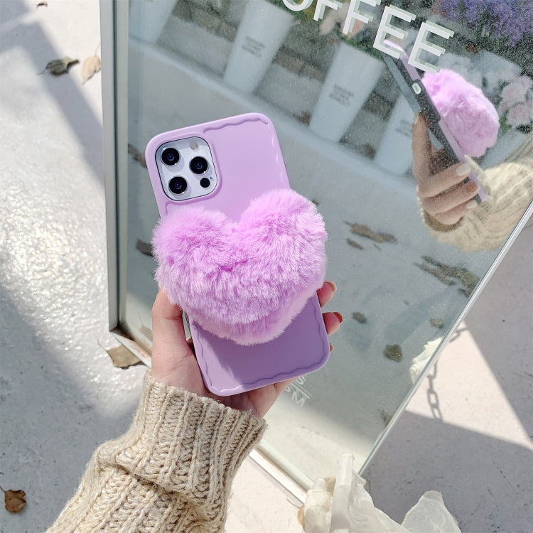 For iPhone 12 Pro Love Hairball Colorful Wave Soft Case