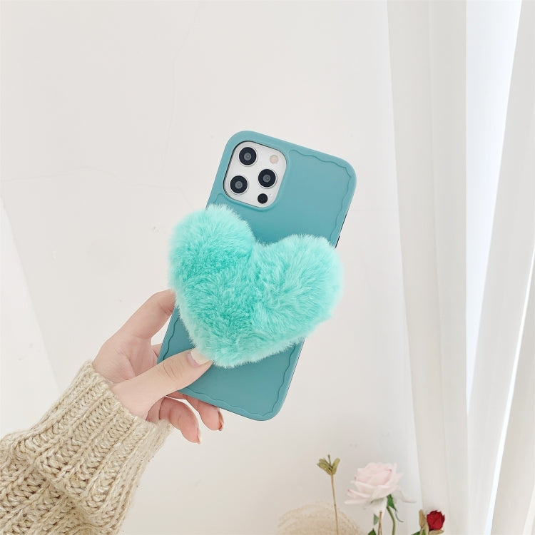 For iPhone 12 Pro Love Hairball Colorful Wave Soft Case