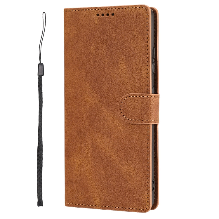 For Samsung Galaxy S21 Ultra 5G Fantasy Classic Skin-feel Calfskin Texture Magnetic Buckle Horizontal Flip PU Leather Case with Holder & Card Slot & Wallet
