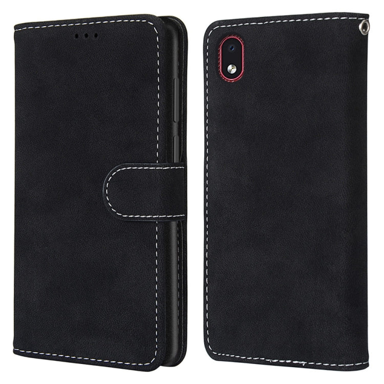 For Samsung Galaxy A01 Core Retro Frosted Horizontal Flip PU Leather Case with Holder & Card Slots & Wallet & Photo Frame
