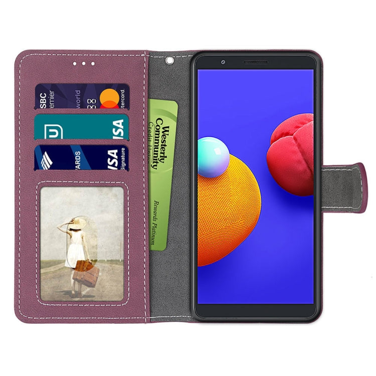 For Samsung Galaxy A01 Core Retro Frosted Horizontal Flip PU Leather Case with Holder & Card Slots & Wallet & Photo Frame