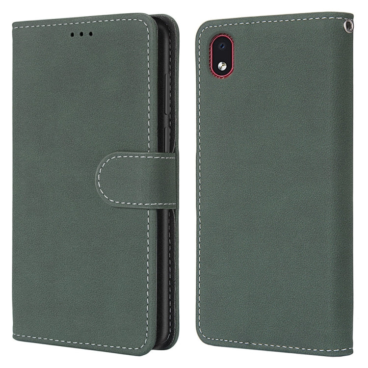 For Samsung Galaxy A01 Core Retro Frosted Horizontal Flip PU Leather Case with Holder & Card Slots & Wallet & Photo Frame