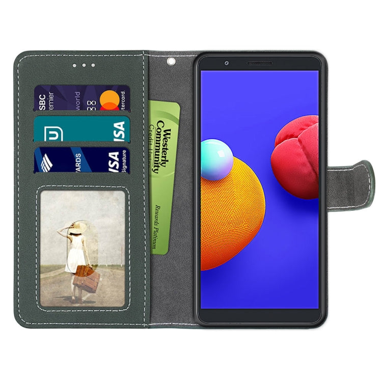 For Samsung Galaxy A01 Core Retro Frosted Horizontal Flip PU Leather Case with Holder & Card Slots & Wallet & Photo Frame
