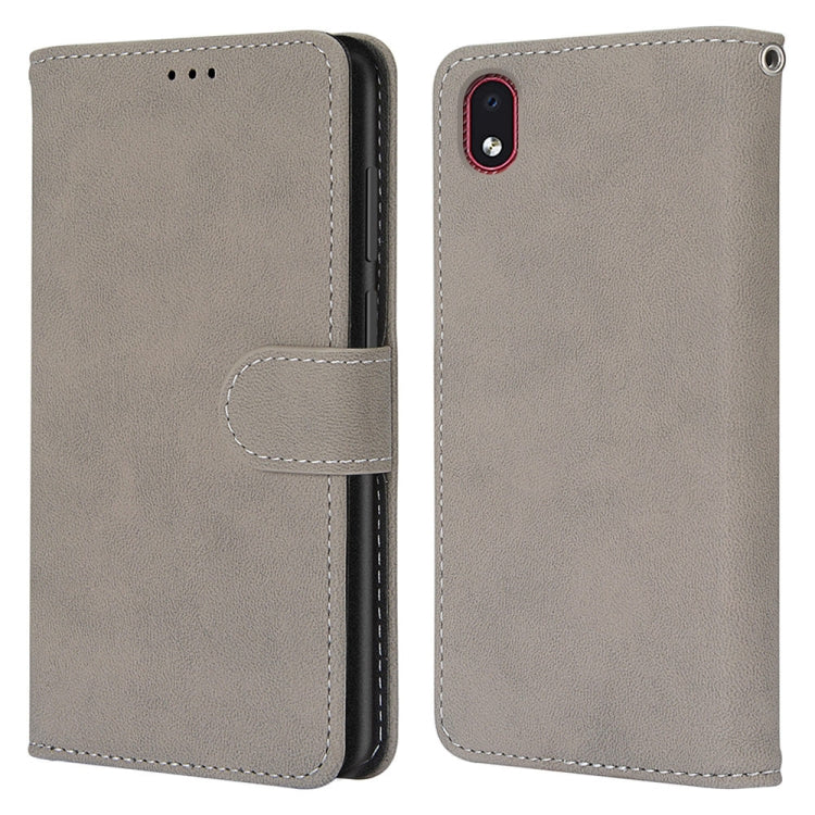 For Samsung Galaxy A01 Core Retro Frosted Horizontal Flip PU Leather Case with Holder & Card Slots & Wallet & Photo Frame
