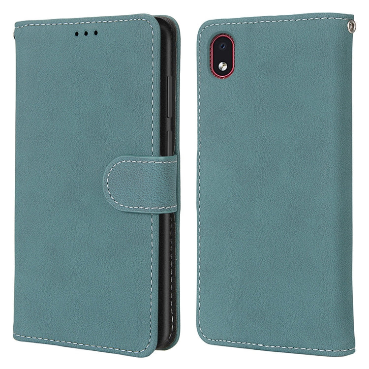 For Samsung Galaxy A01 Core Retro Frosted Horizontal Flip PU Leather Case with Holder & Card Slots & Wallet & Photo Frame