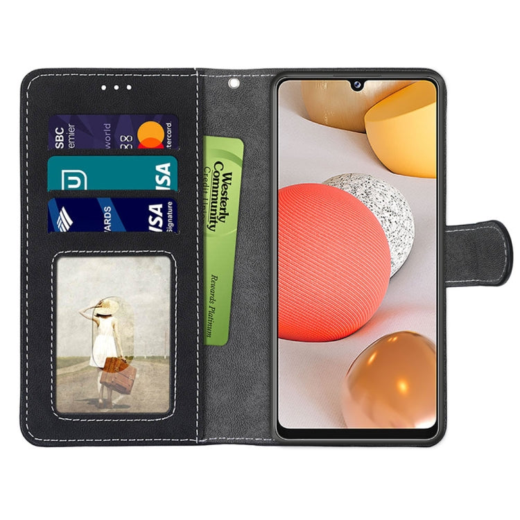 For Samsung Galaxy A42 5G Retro Frosted Horizontal Flip PU Leather Case with Holder & Card Slots & Wallet & Photo Frame