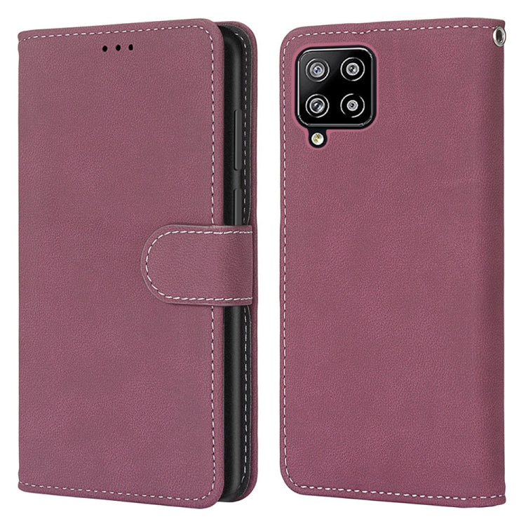 For Samsung Galaxy A42 5G Retro Frosted Horizontal Flip PU Leather Case with Holder & Card Slots & Wallet & Photo Frame