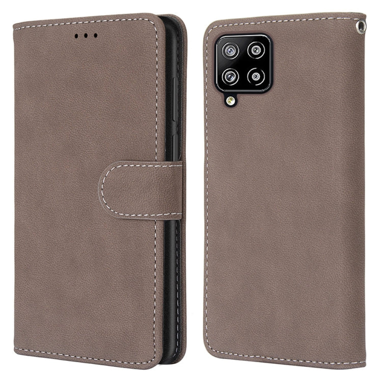 For Samsung Galaxy A42 5G Retro Frosted Horizontal Flip PU Leather Case with Holder & Card Slots & Wallet & Photo Frame