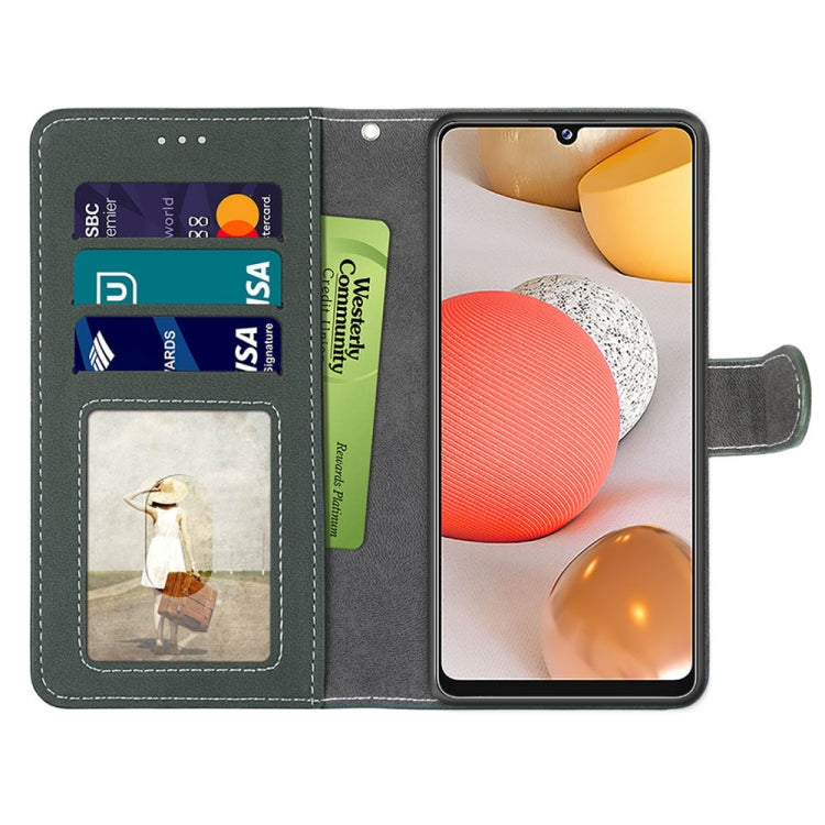 For Samsung Galaxy A42 5G Retro Frosted Horizontal Flip PU Leather Case with Holder & Card Slots & Wallet & Photo Frame