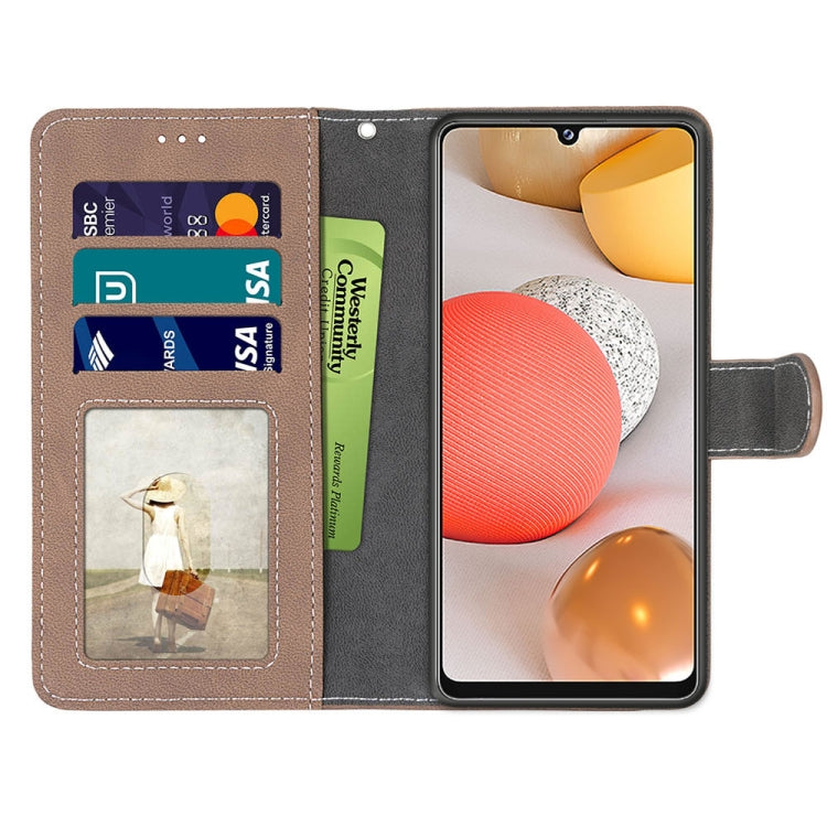 For Samsung Galaxy A42 5G Retro Frosted Horizontal Flip PU Leather Case with Holder & Card Slots & Wallet & Photo Frame