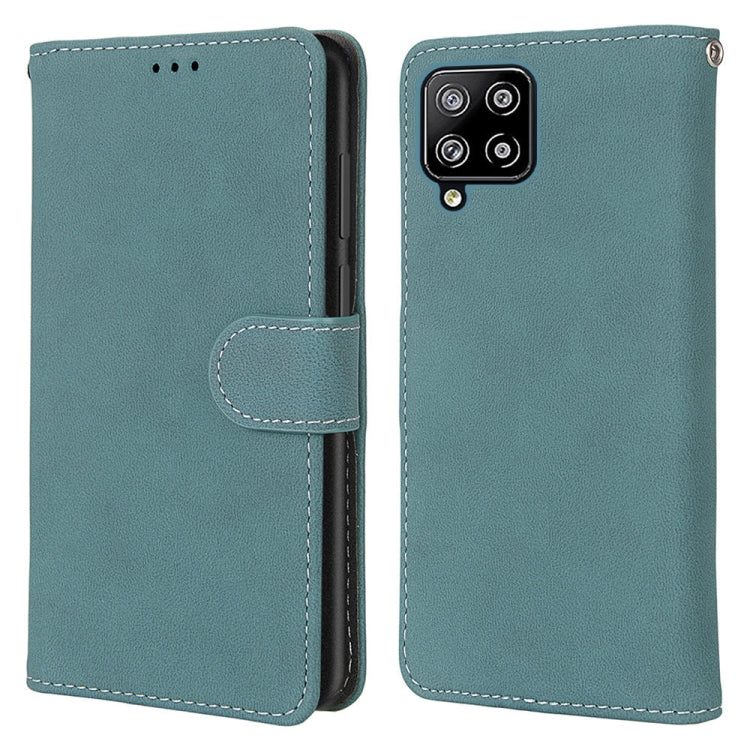 For Samsung Galaxy A42 5G Retro Frosted Horizontal Flip PU Leather Case with Holder & Card Slots & Wallet & Photo Frame