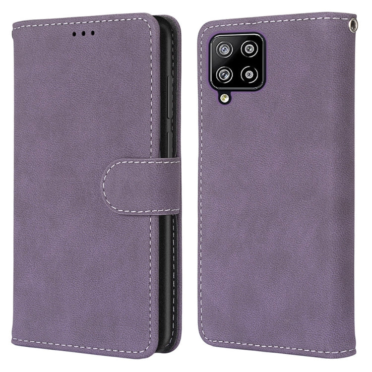 For Samsung Galaxy A42 5G Retro Frosted Horizontal Flip PU Leather Case with Holder & Card Slots & Wallet & Photo Frame