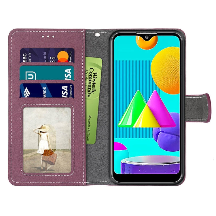 For Samsung Galaxy M01 Retro Frosted Horizontal Flip PU Leather Case with Holder & Card Slots & Wallet & Photo Frame