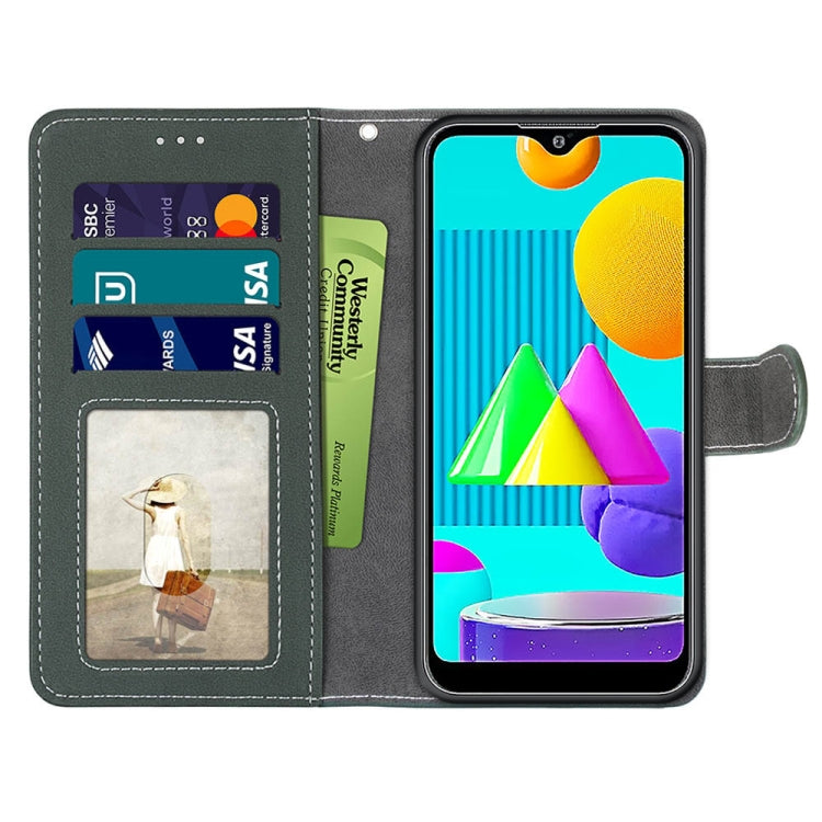 For Samsung Galaxy M01 Retro Frosted Horizontal Flip PU Leather Case with Holder & Card Slots & Wallet & Photo Frame