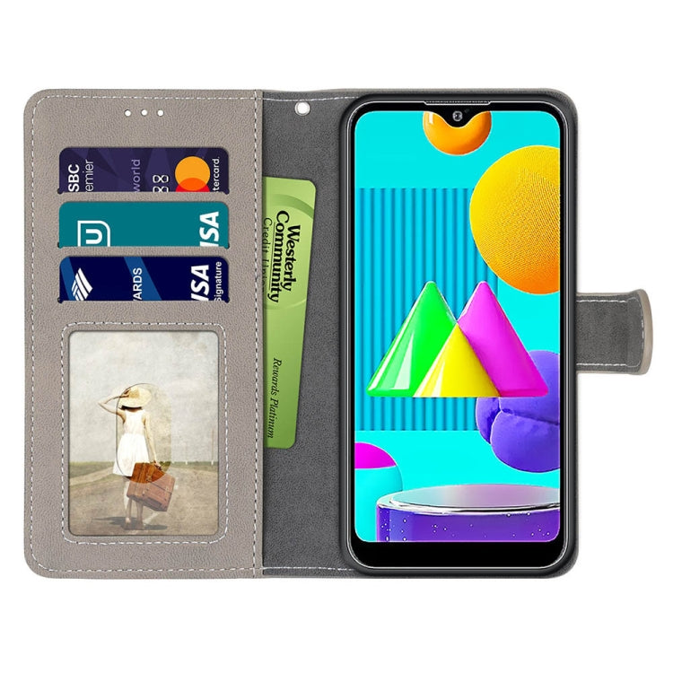 For Samsung Galaxy M01 Retro Frosted Horizontal Flip PU Leather Case with Holder & Card Slots & Wallet & Photo Frame