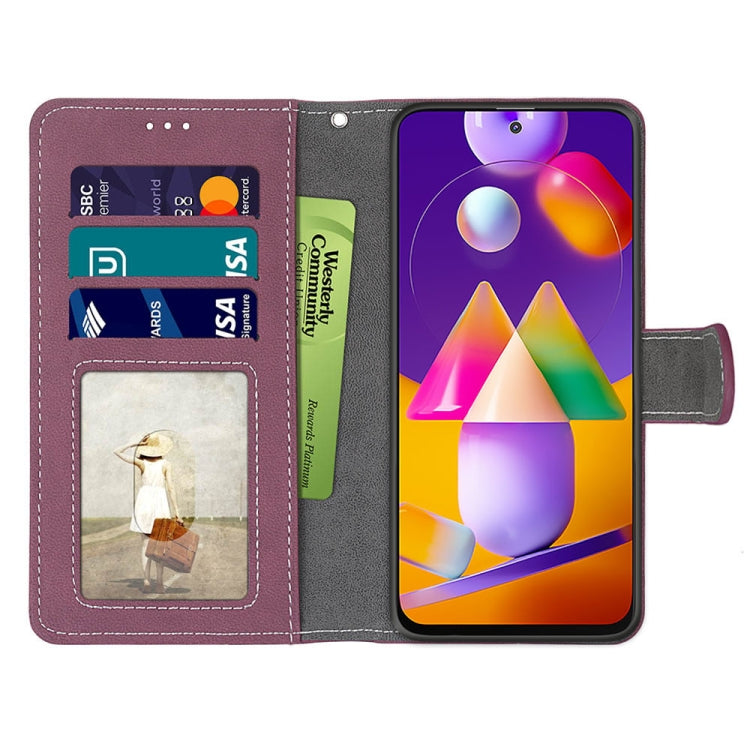 For Samsung Galaxy M31s Retro Frosted Horizontal Flip PU Leather Case with Holder & Card Slots & Wallet & Photo Frame