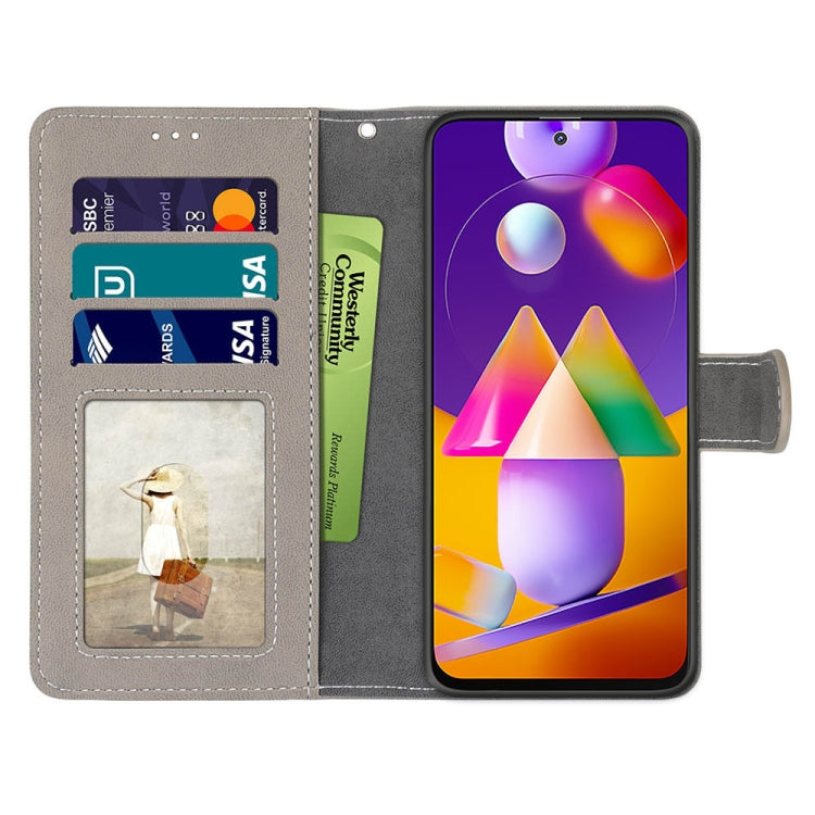 For Samsung Galaxy M31s Retro Frosted Horizontal Flip PU Leather Case with Holder & Card Slots & Wallet & Photo Frame
