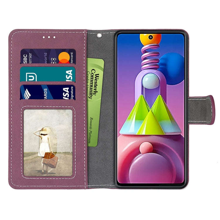 For Samsung Galaxy M51 Retro Frosted Horizontal Flip PU Leather Case with Holder & Card Slots & Wallet & Photo Frame