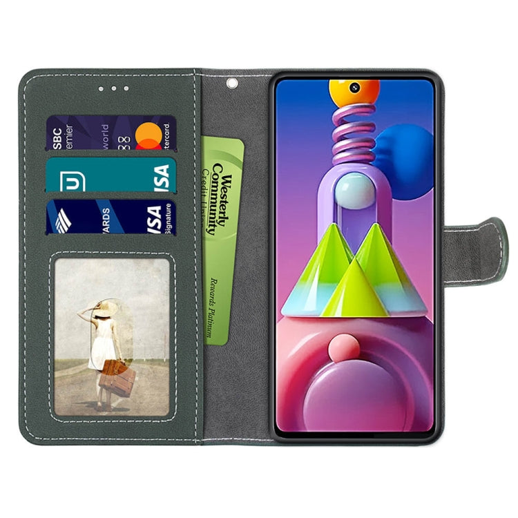 For Samsung Galaxy M51 Retro Frosted Horizontal Flip PU Leather Case with Holder & Card Slots & Wallet & Photo Frame