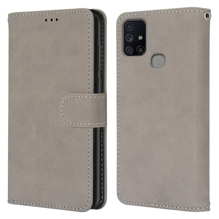 For Samsung Galaxy M51 Retro Frosted Horizontal Flip PU Leather Case with Holder & Card Slots & Wallet & Photo Frame