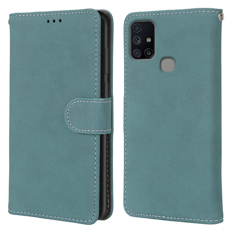 For Samsung Galaxy M51 Retro Frosted Horizontal Flip PU Leather Case with Holder & Card Slots & Wallet & Photo Frame