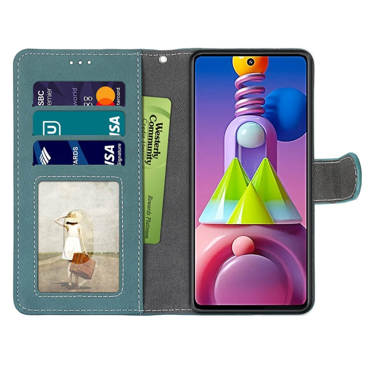 For Samsung Galaxy M51 Retro Frosted Horizontal Flip PU Leather Case with Holder & Card Slots & Wallet & Photo Frame