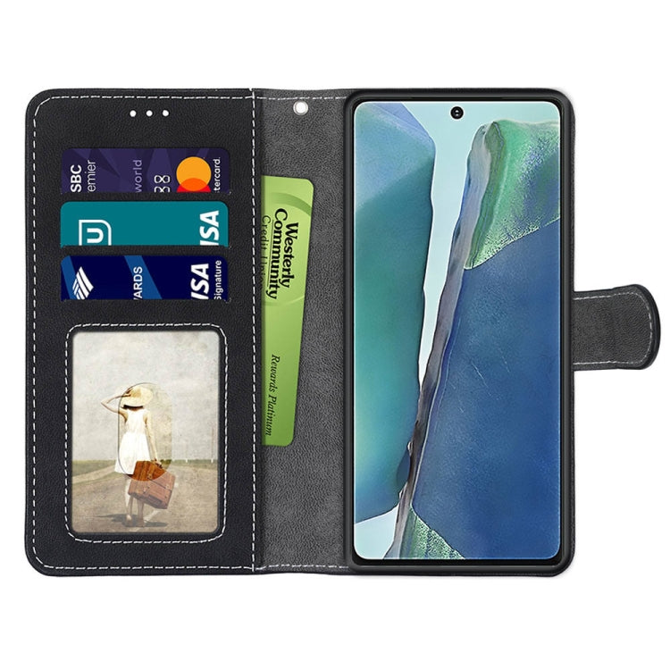 For Samsung Galaxy Note20 Retro Frosted Horizontal Flip PU Leather Case with Holder & Card Slots & Wallet & Photo Frame
