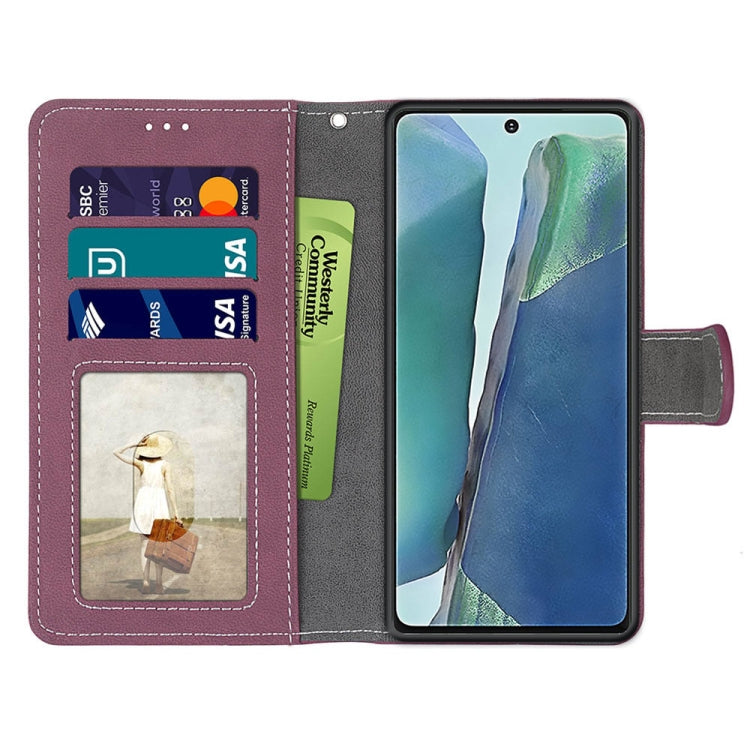 For Samsung Galaxy Note20 Retro Frosted Horizontal Flip PU Leather Case with Holder & Card Slots & Wallet & Photo Frame