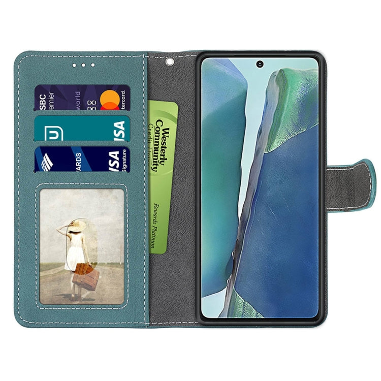 For Samsung Galaxy Note20 Retro Frosted Horizontal Flip PU Leather Case with Holder & Card Slots & Wallet & Photo Frame